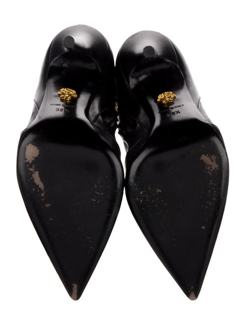 Versace Medusa Insignia Leather Boots