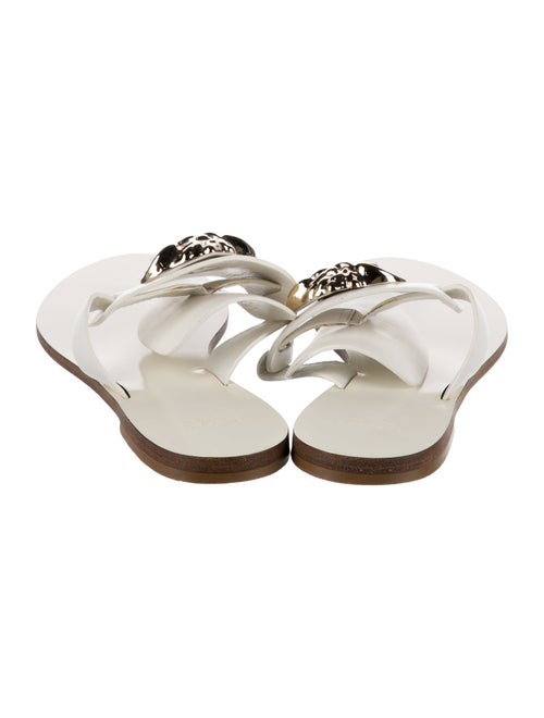 Versace Medusa Insignia Leather Slides