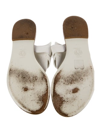 Versace Medusa Insignia Leather Slides