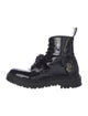 Versace Patent Leather Combat Boots