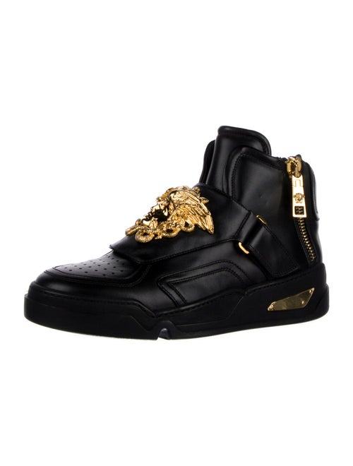 Versace Medusa Insignia Leather Sneakers