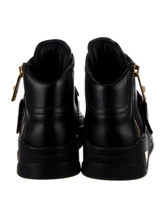 Versace Medusa Insignia Leather Sneakers