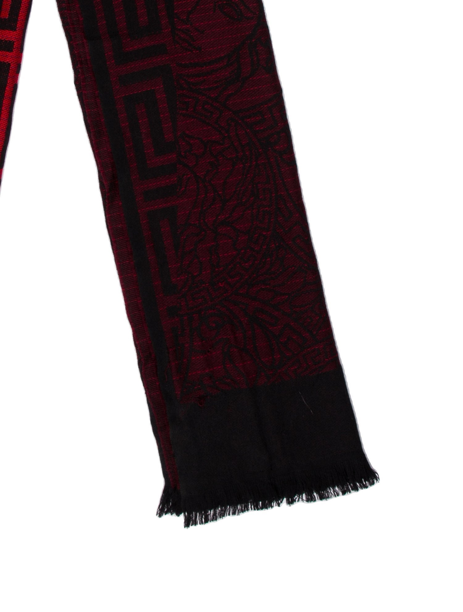Versace Wool Printed Scarf
