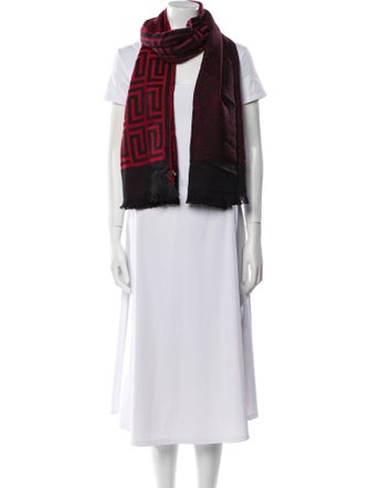 Versace Wool Printed Scarf