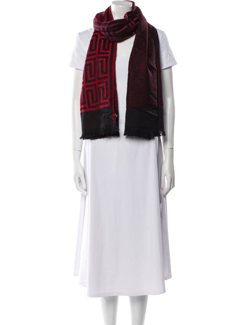 Versace Wool Printed Scarf