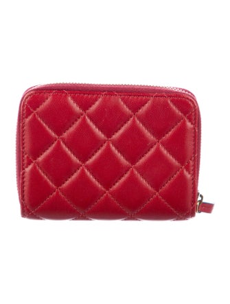 Versace Medusa Insignia Leather Compact Wallet