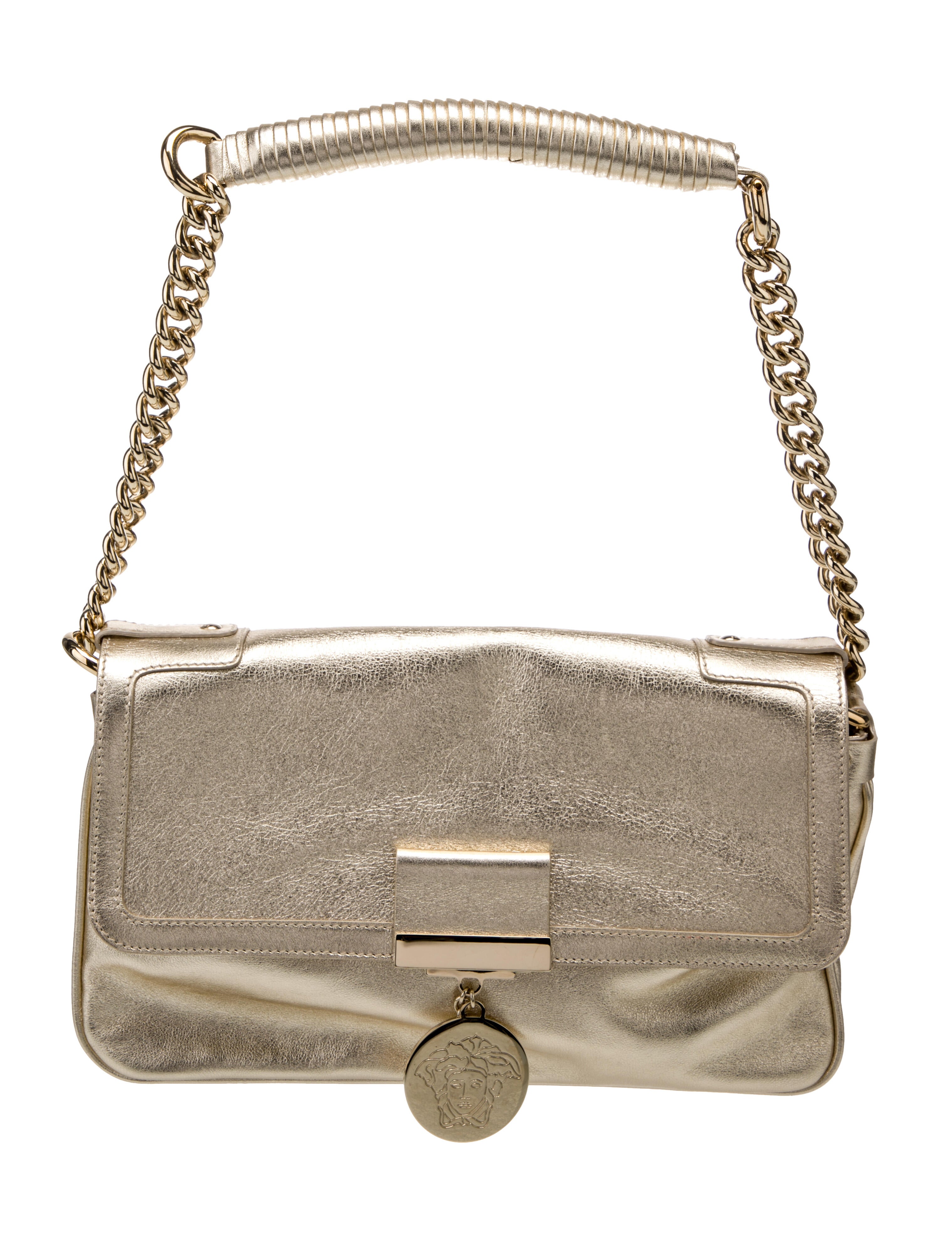 Versace Leather Shoulder Bag