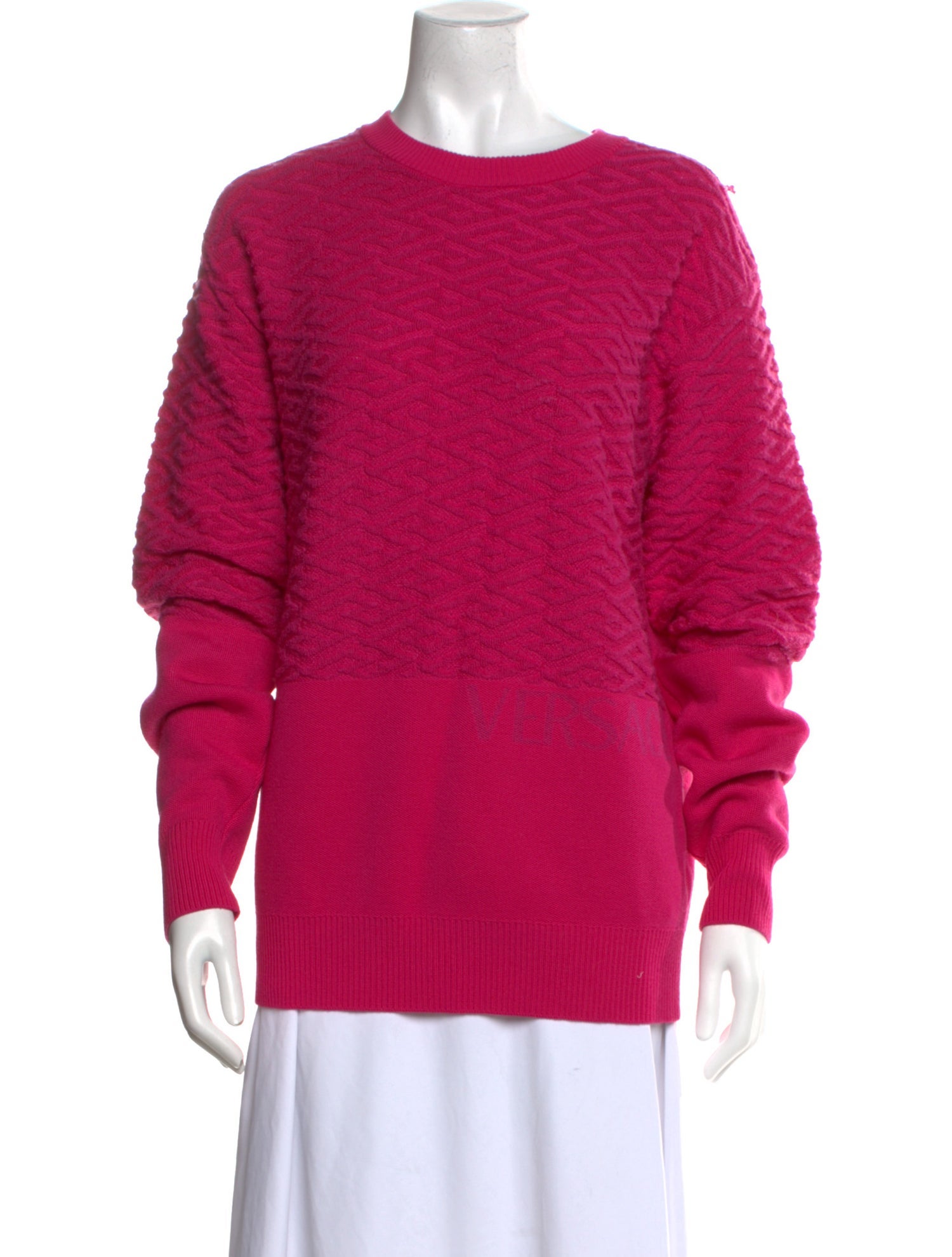 Versace Wool Crew Neck Sweater