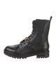 Versace Leather Combat Boots