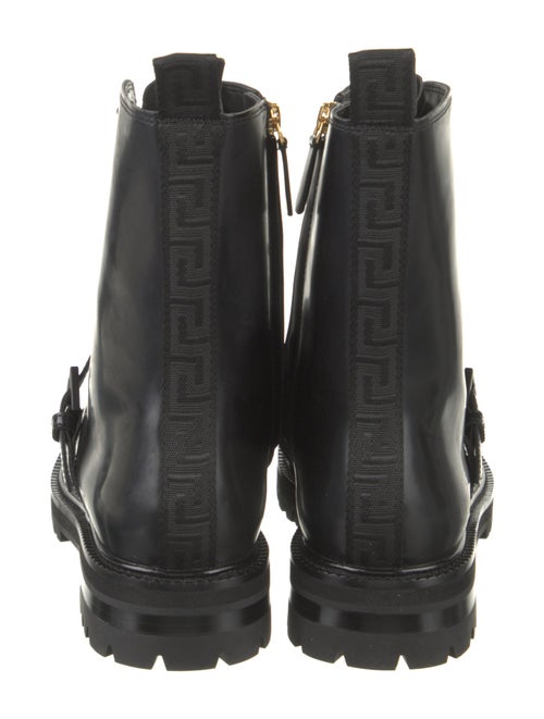 Versace Leather Combat Boots