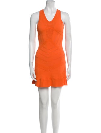 Versace V-Neck Mini Dress