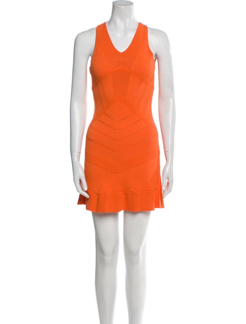 Versace V-Neck Mini Dress