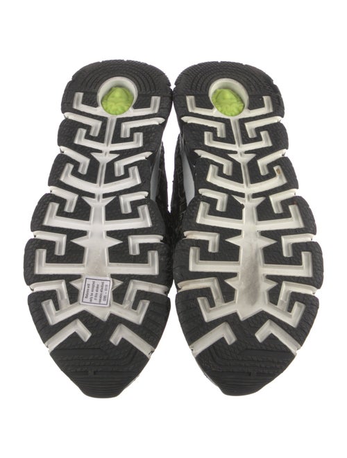 Versace Leather Printed Athletic Sneakers