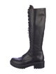 Versace Leather Lace-Up Boots