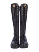 Versace Leather Lace-Up Boots