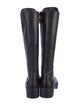 Versace Leather Lace-Up Boots