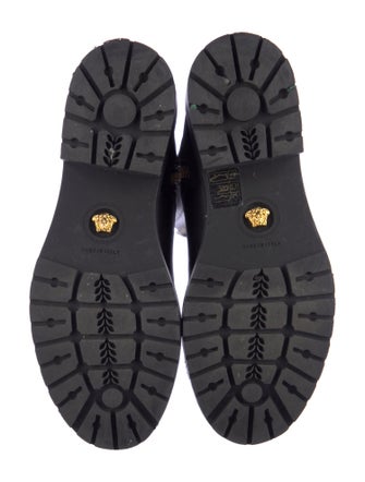 Versace Leather Lace-Up Boots