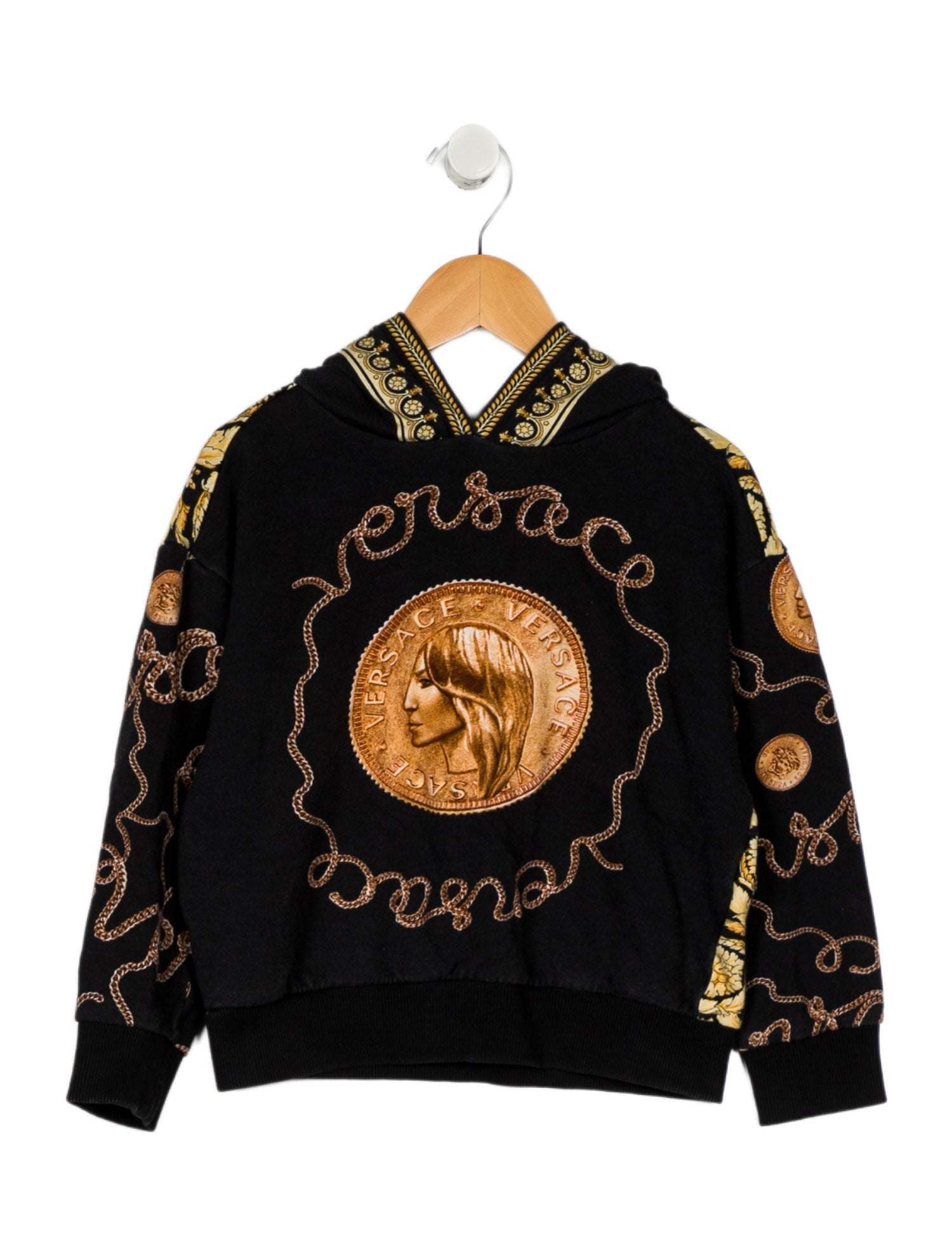 Versace Kids long sleeve hooded sweatshirt