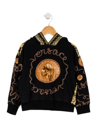 Versace Kids long sleeve hooded sweatshirt