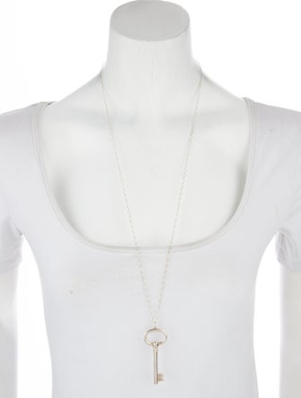 Versace Crystal Greca Pendant Necklace