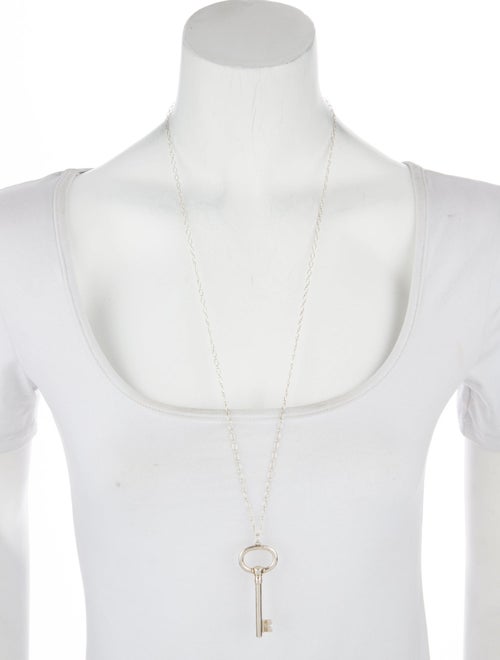 Versace Crystal Greca Pendant Necklace
