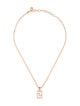 Versace Crystal Greca Pendant Necklace