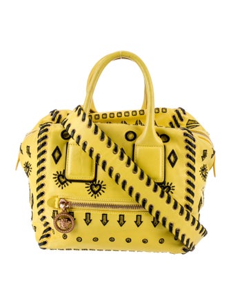 Versace Leather Top Handle Bag