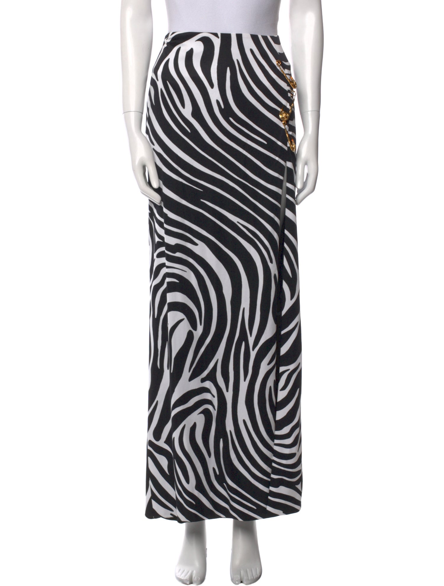 Versace Animal Print Long Skirt