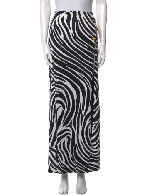 Versace Animal Print Long Skirt