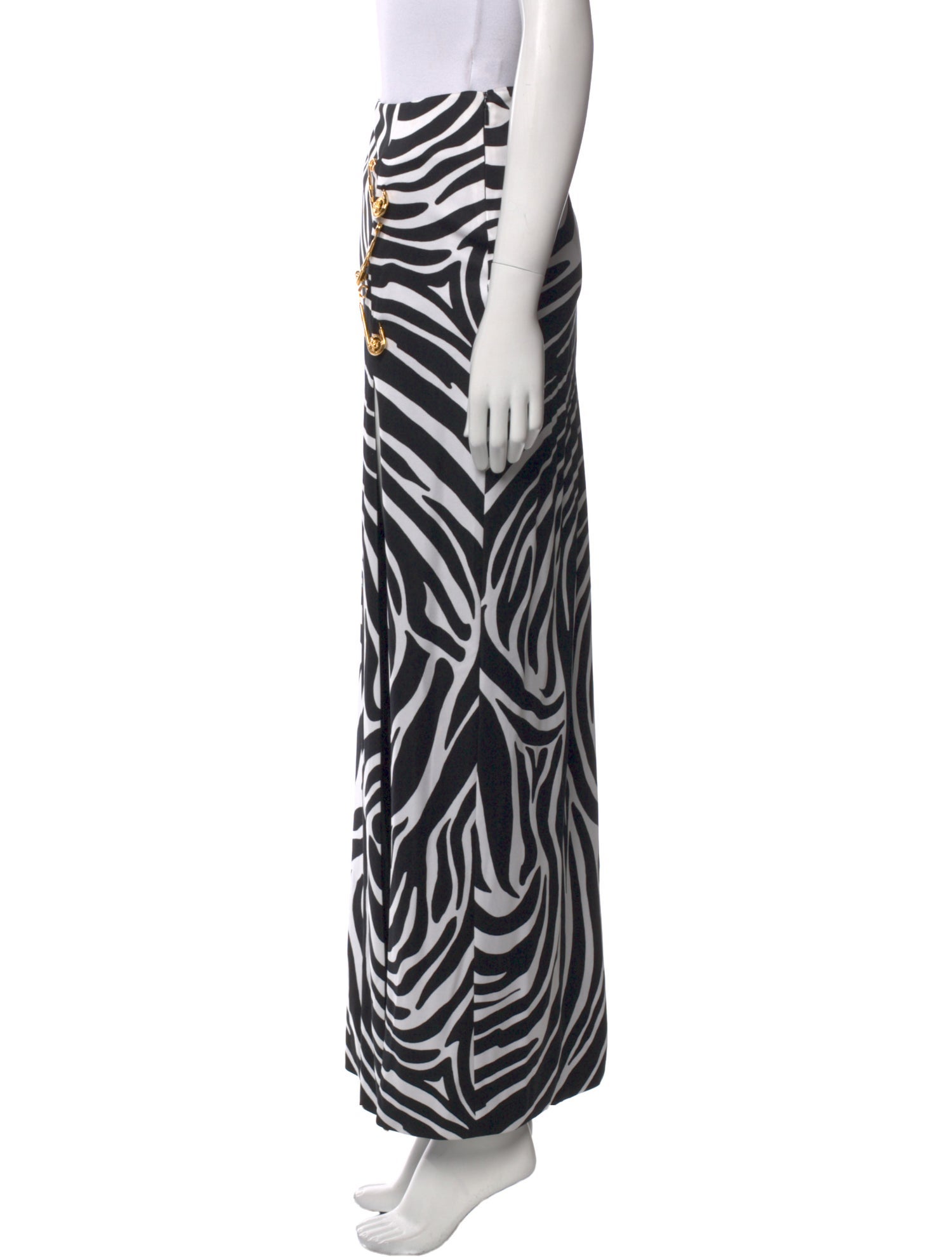 Versace Animal Print Long Skirt