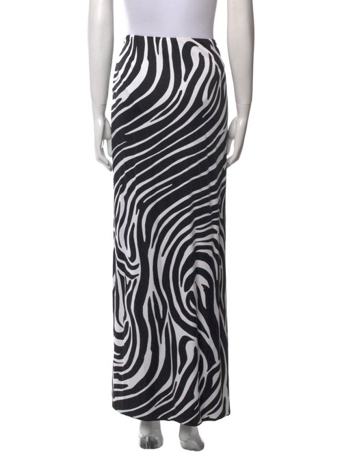 Versace Animal Print Long Skirt