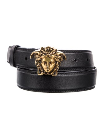 Versace Medusa Insignia Skinny Waist Belt