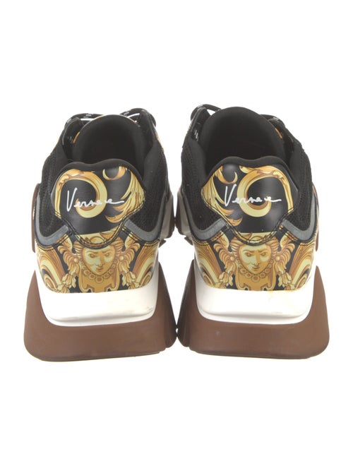Versace Leather Colorblock Pattern Sneakers