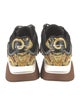 Versace Leather Colorblock Pattern Sneakers