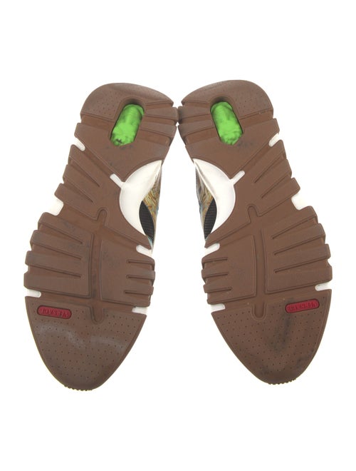 Versace Leather Colorblock Pattern Sneakers