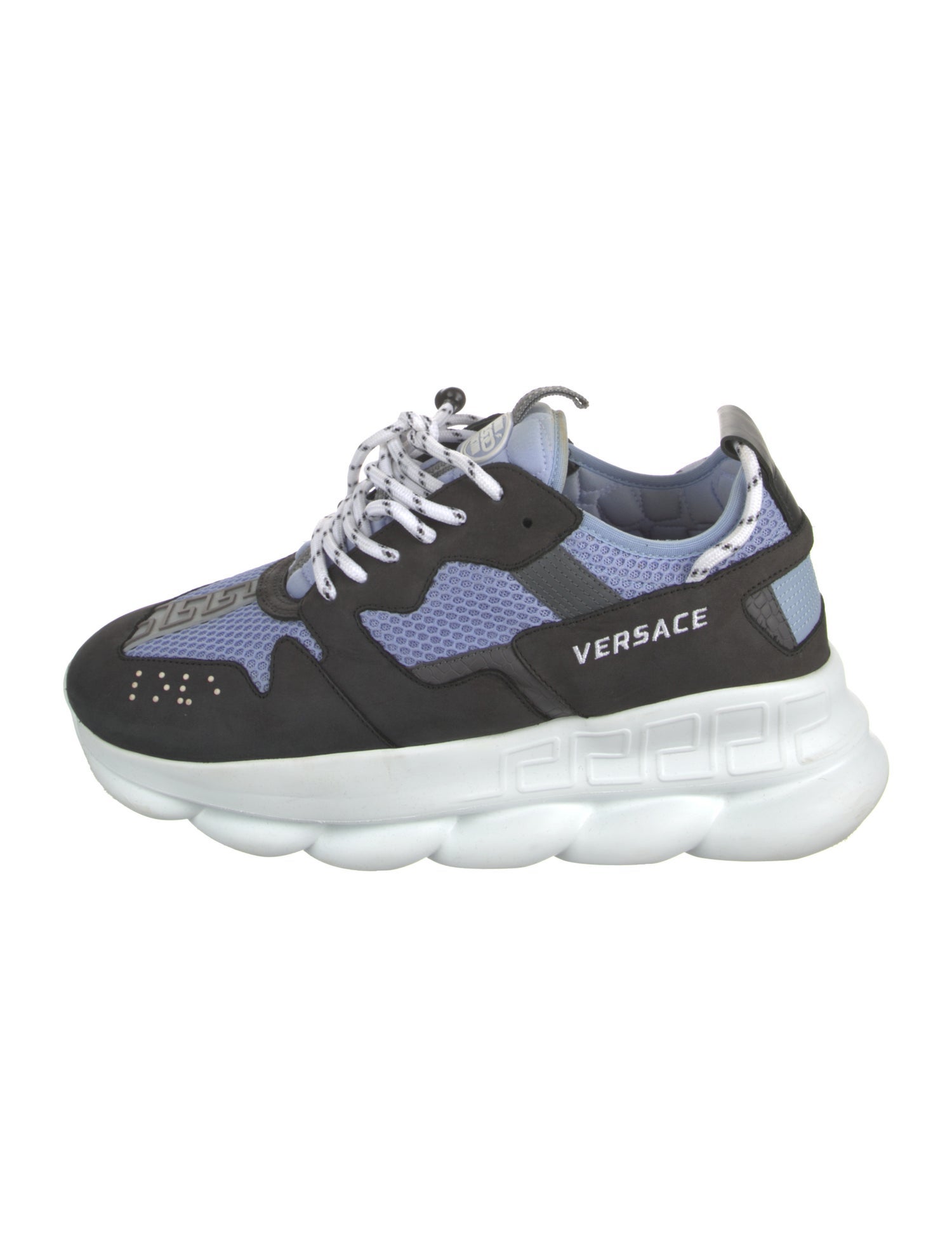 Versace Suede Printed Athletic Sneakers