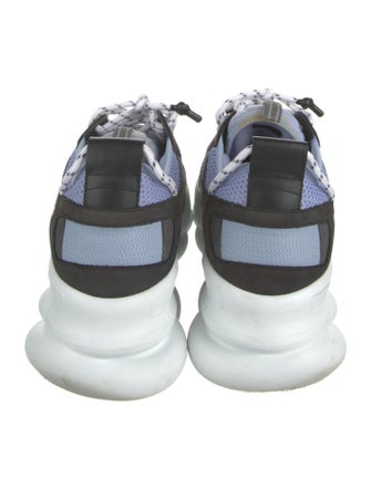 Versace Suede Printed Athletic Sneakers