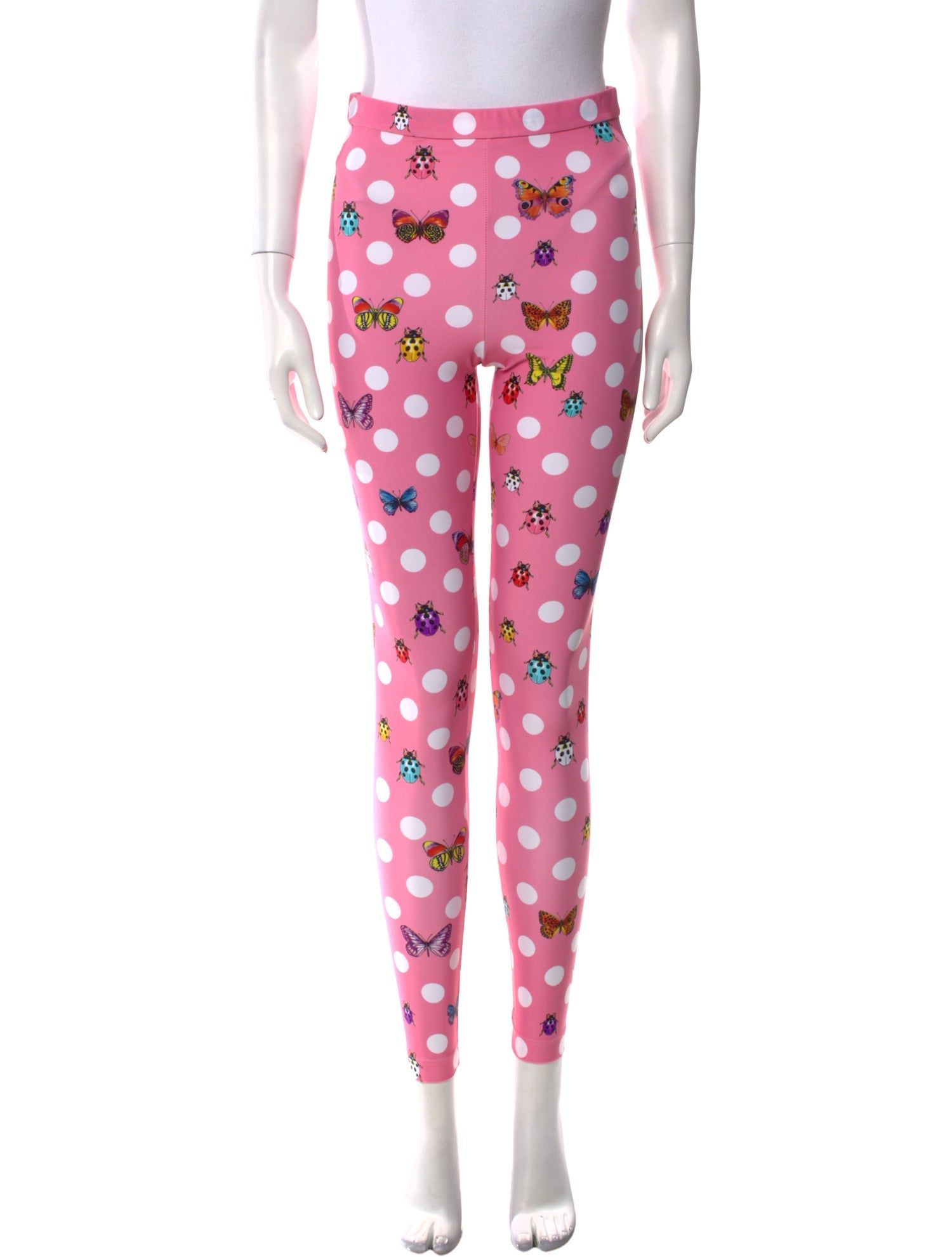 Versace Printed Skinny Leg Pants