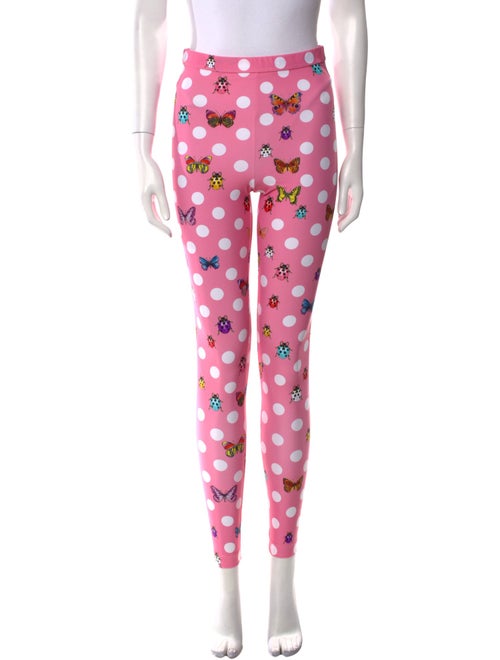 Versace Printed Skinny Leg Pants