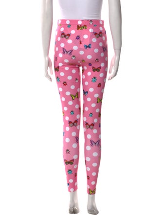 Versace Printed Skinny Leg Pants