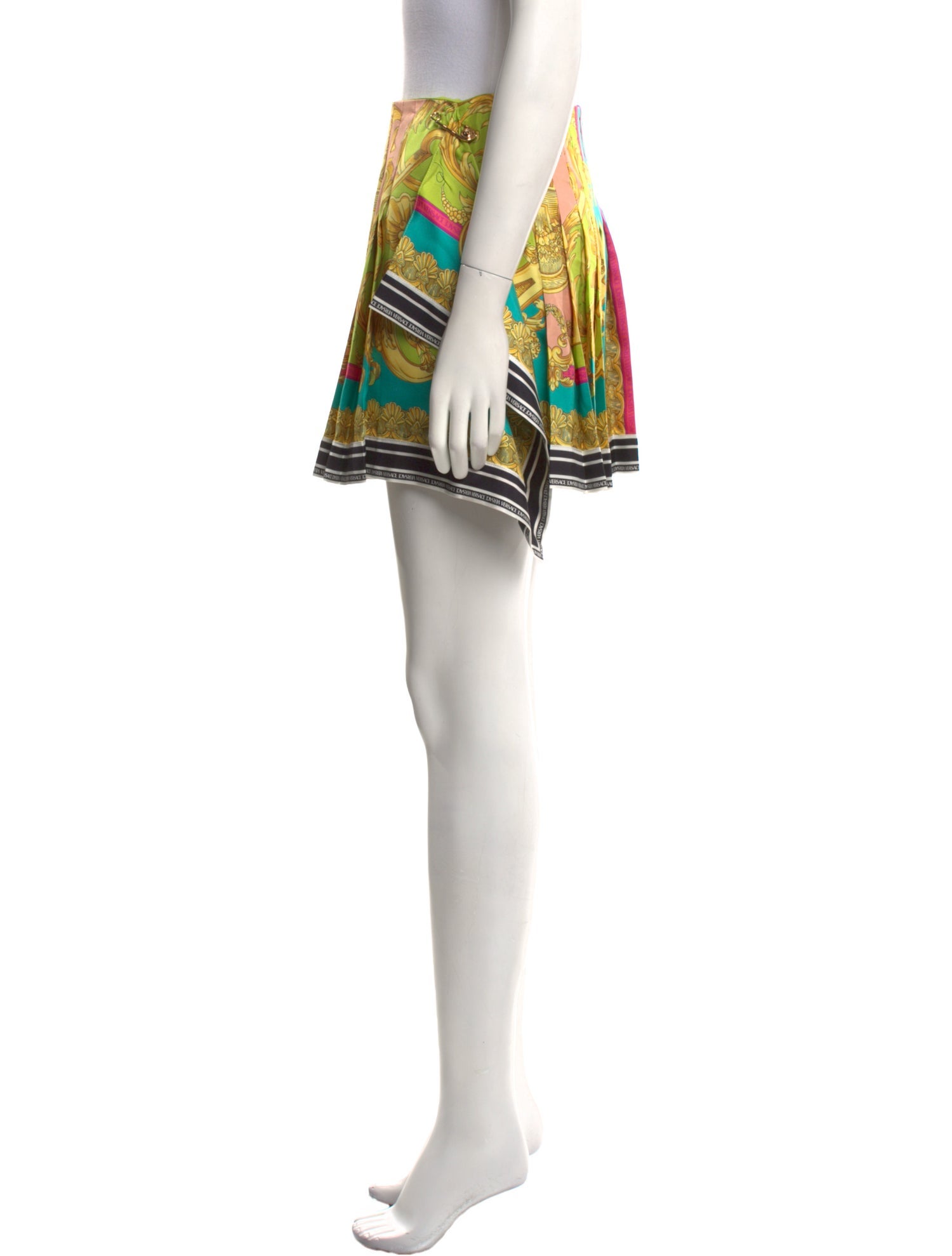 Versace Silk Mini Skirt