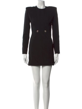 Versace Virgin Wool Mini Dress