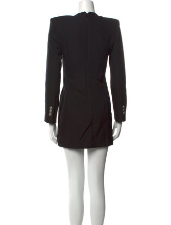 Versace Virgin Wool Mini Dress