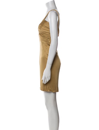 Versace V-Neck Mini Dress