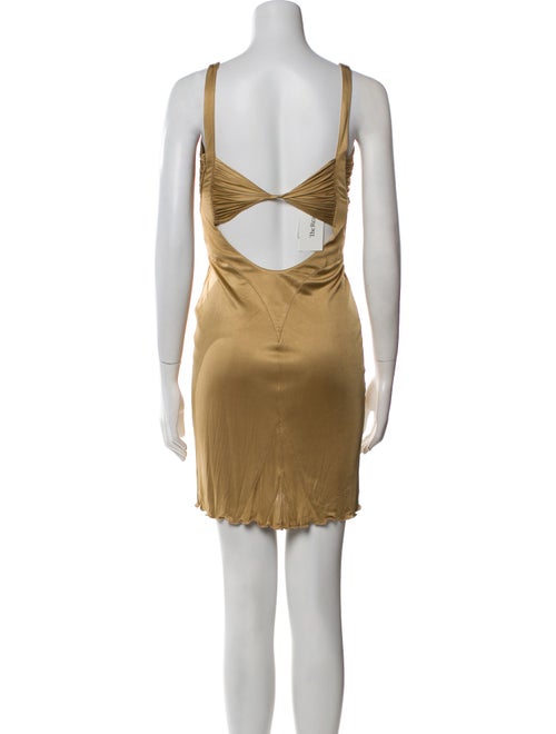 Versace V-Neck Mini Dress