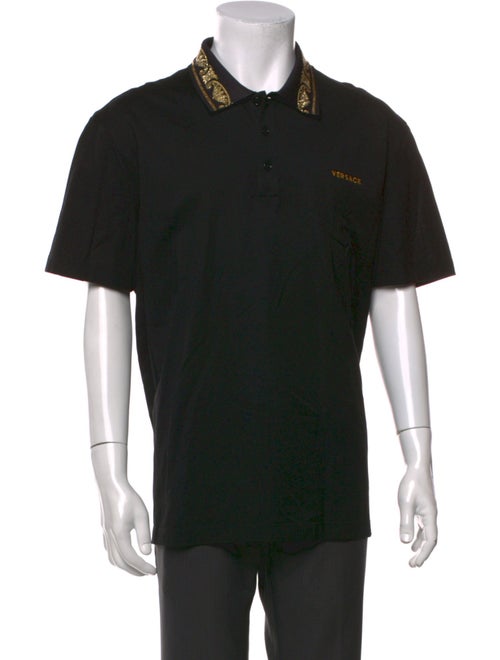 Versace Medusa Insignia Crew Neck Polo Shirt