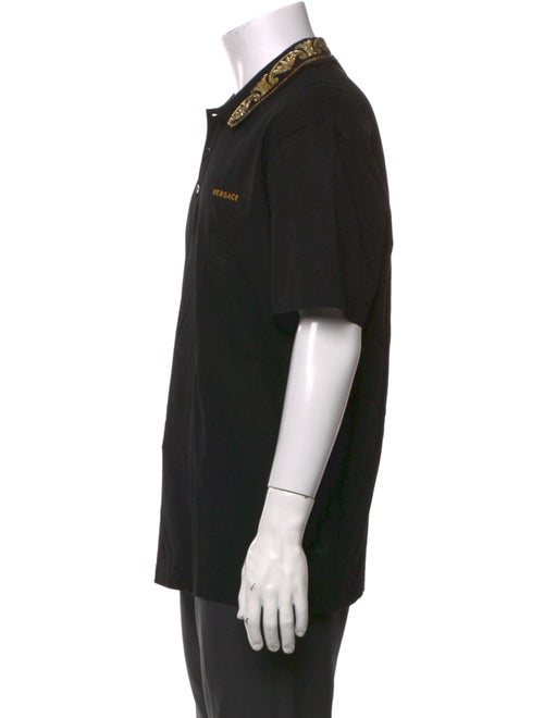 Versace Medusa Insignia Crew Neck Polo Shirt
