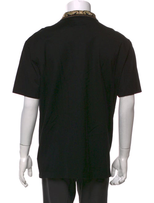 Versace Medusa Insignia Crew Neck Polo Shirt