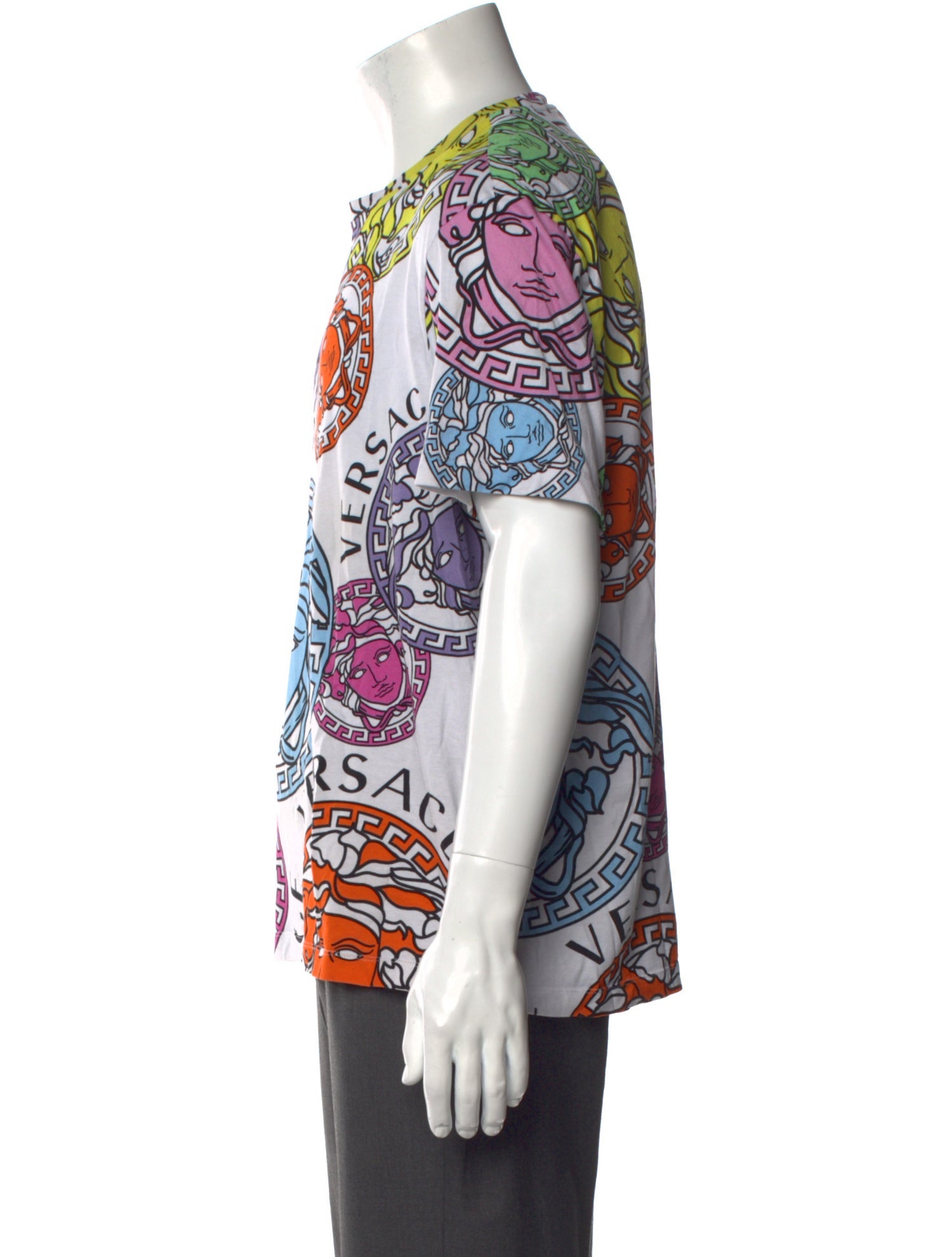 Versace Printed Crew Neck T-Shirt