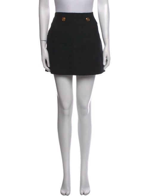 Versace Pleated Accents Mini Skirt